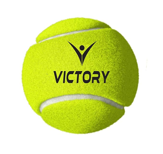 Victory Cricket Tennis Balls High Bounce Street Match Cricket Tournament Rubber Cricket Ball (Medium Ball, 1) Green
