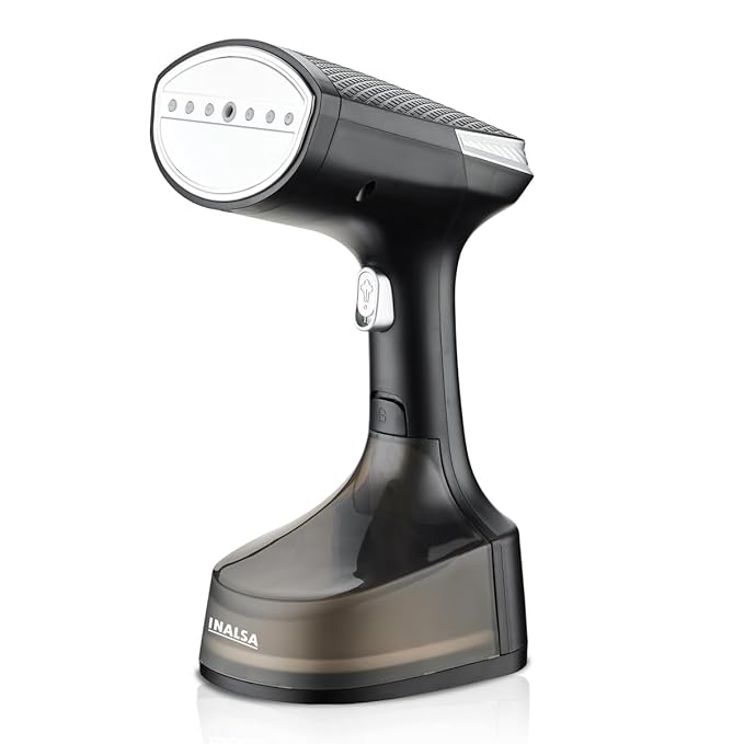 INALSA Steamer for Ironing Clothes - 1600W Handheld Garment Steamer - 25g/min High Steam, Fast Heat-Up time, 340 ml Tank, Vertical & Horizontal Steam Iron for Clothes, Garment Steamer (Cosicosy)
