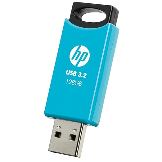HP 712w 128GB USB 3.2 Flash Drive- Blue