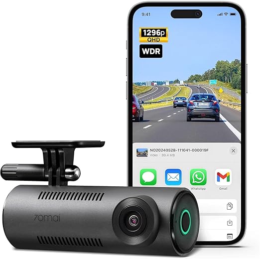 70mai M310 DashCam, 2K Resolution, Type-C Interface, Voice Control, MaiColor Vivid+ Solution, Night Owl Vision, WiFi & App, Optional Parking Mode, Upto 256GB Supported