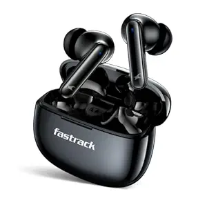 Fastrack Fpods Fx101|Bt5.4 TWS Earbuds, 40Hrs Playtime, Quad Mic Enc for Crystal Clear Calls, in Ear, Low Latency Gaming Mode Upto 50Ms,Nitrofast Charge