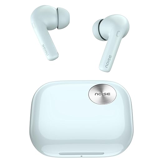 Noise Newly Launched Air Buds 6 in-Ear Bluetooth TWS - AI Enabled Smartbuds, ANC (up to 32db), Personalised App, in-Ear Detection, Voice Control, Google Fast Pair, BT v5.3(Sage Blue)