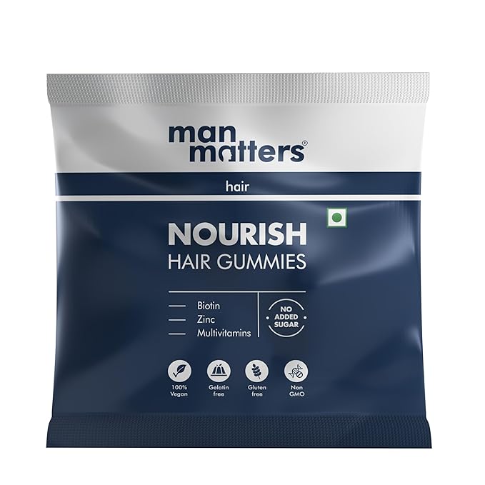 Biotin Hair Gummies Sampler by Man Matters (4 Gummies) | Sugar-Free | 100% Vegan & Gut-Friendly