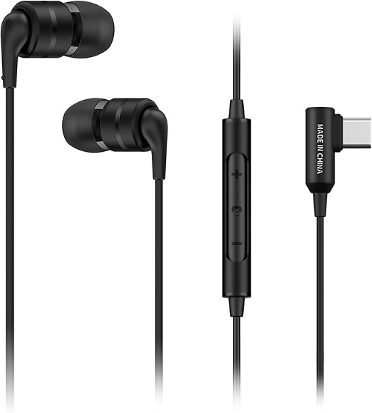 SoundMAGIC E80D - in Ear Isolating USB-C Earphones with Integrated DAC- Black