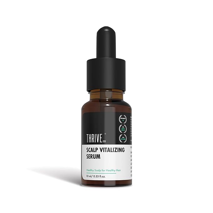 ThriveCo Scalp Vitalizing Serum | Tightens Scalp Skin, Combats Inflammation, Gives Hydration, Prevents Hair Breakage & Promotes Hair Growth & Strength | For Men & Women | Travel-Friendly (10 ml)