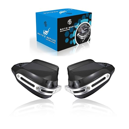 Universal Bike Hand Guards Protectors | Wind Deflector Made for Hand Safety While Riding All Motorcycle (Black)