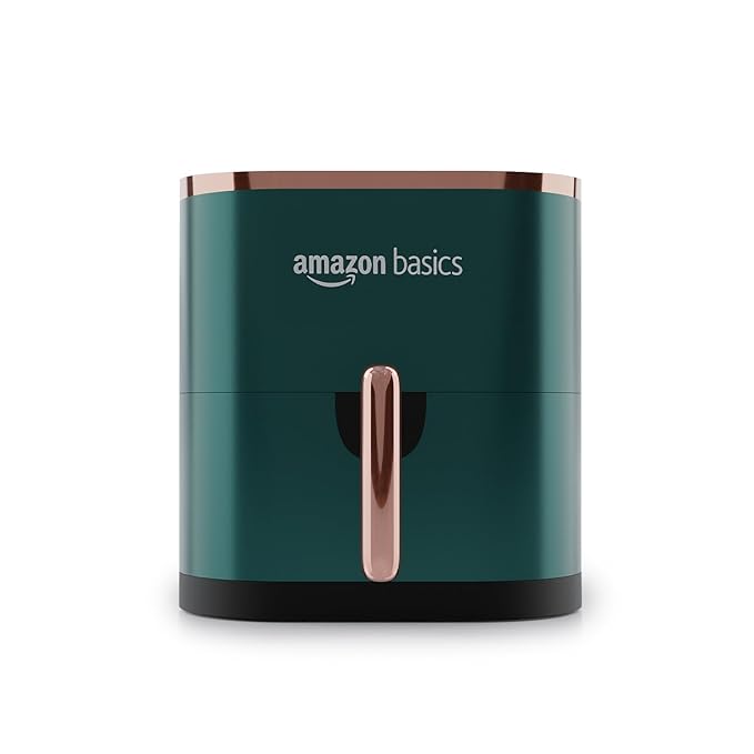 AMAZON BASICS ELECTRIC AIR FRYER 230V, SINGLE PHASE AC ONLY, 50Hz, IPXO, CLASS-1, POLLUTION DEGREE-3, MATERIAL GROUP-3A, CLASS OF INSULATION OF FAN MOTOR-F, CAPACITY-3.5 LTR, Green