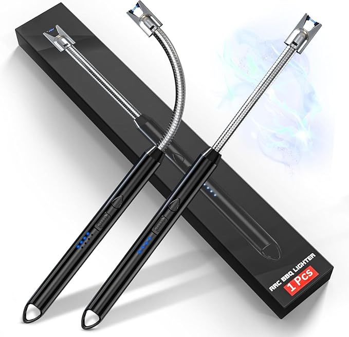 BELOXY USB Plasma Rechargeable Electric Gas Lighter for Kitchen, Pooja Room, Candles, BBQ, Multi Purpose - 360 Degree Flexible & Windproof (Multi, Pack of 1)-Single Unit | USB Plasma Type | NOT Gas
