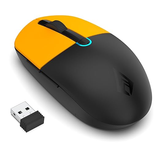 Archer Tech Lab Bluetooth Wireless Mouse with BT 5.0/3.0 & Wireless 2.4GHz USB Receiver3 DPI Settings (800/1200/1600)6 Buttons 63g Ergonomic Mouse for Laptop, PC, Mac,Tablet Smartphone(Precision 300)