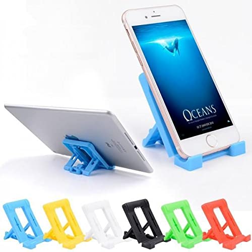 Gambit Adjustable 4 Steps Foldable Mobile Stand Holder: Your Ultimate Desk Companion for Hands-Free ViewingCompatible with All Smartphones and Tablets in Stylish, Portable Design