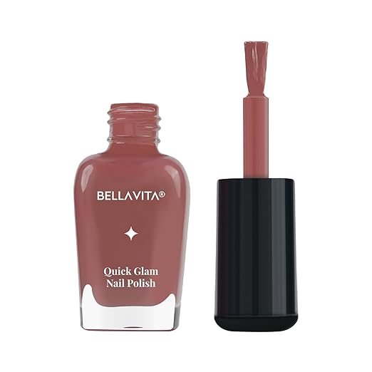 [Apply Coupon] - BELLAVITA Nail Polish | Vibrant Color Lustrous Shine Long Lasting | Chip Free Fast Dry Formula | Smooth Application | First Coffee |Nail Paints for women | 10 ML