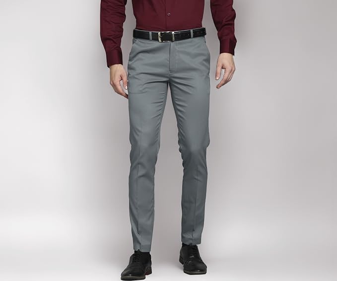 Vogaan Formal Pant with Expandable Waist for Men | Men's Cotton Regular Fit Flat Front Pant for Party and Casual Wear