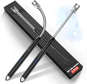 PANCA USB Plasma Rechargeable Electric Gas Lighter for Kitchen, Pooja Room, Candles, BBQ, Multi Purpose - 360 Degree Flexible & Windproof
