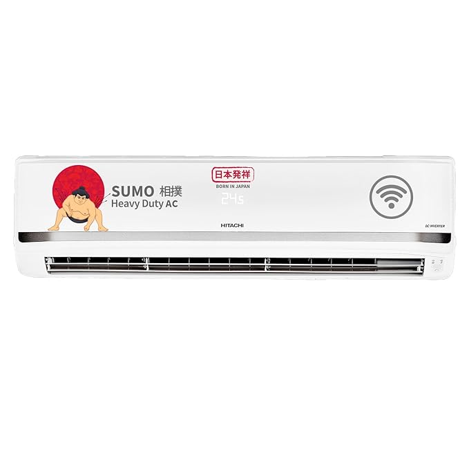 Hitachi 1.5 Ton 5 Star Wi-Fi Inverter Split AC (100% Copper, Heavy Duty, Xpandable+, ice Clean, Dust Filter, 5700XXL RAS.Y518PCAISL2, White)
