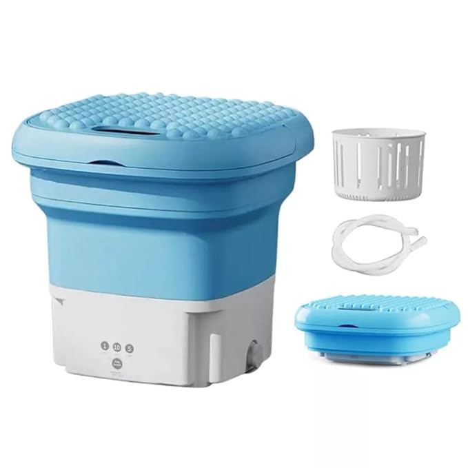 Olly's SeMi AuToMaTiC FoLdInG 11L SmAlL MiNi WaShInG MaChInE WiTh DrYeR DeEp CLeAnInG FoR UnDeRwEaR WaShINg MaChInE ClOtHeS WaShEr (H3)