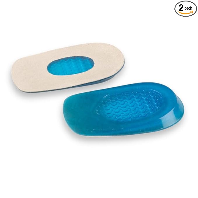 Wonder Care 1 Pair Gel Heel Cushion For Heel Pain Relief Women And Men | Silicone Heel Pad | Plantar Fascitis Inserts Heel Spur Pads| Achillies Heel Support| Cushion Heel Inserts | Large