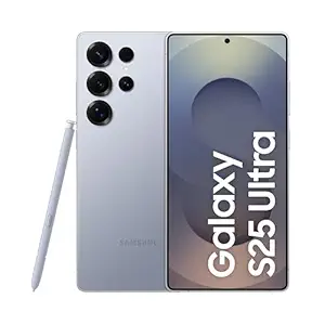 Samsung Galaxy S25 Ultra 5G AI Smartphone (Titanium Silverblue, 12GB RAM, 256GB Storage), 200MP Camera, S Pen Included, Long Battery Life