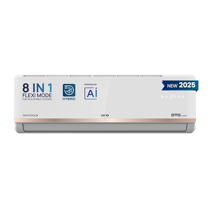 IFB 2025 Model Gold Pro Series 2 Ton 3 Star Split AC with Hybrid Technology, Works upto 55°C, 4-Way Swing, Higher Cooling Capacity, Self-Clean & AI - White (CI223GN32RGN1, Copper Condenser)