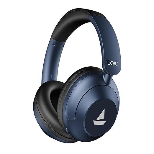 boAt Rockerz 650 Pro (2025 Launch),Touch/Swipe Controls,Dolby Audio,80Hrs Battery,2Mics Enx,Fast Charge,App Support,Dual Pair,Bluetooth Over Ear Headphones,Wireless Headphone with Mic (Starry Night)