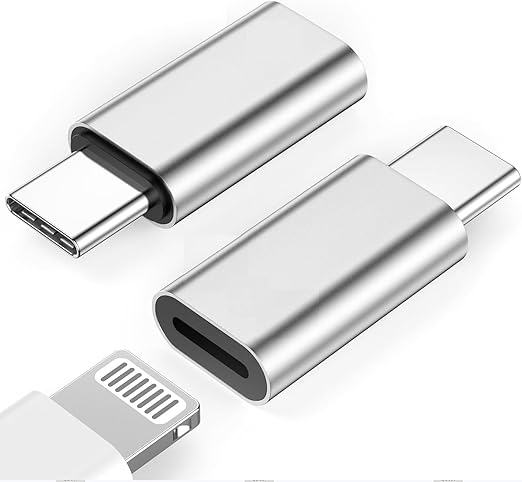 (Apple [MFi Certified Lightning to USB C Adapter, Lightning Female to Type-C Male Connector for iPhone 16/15 16/15 Plus 16/15 Pro 16/15 Pro Max/iPad Pro/Air/Mini, Support Fast Charging & Data Sync