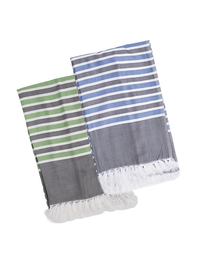 RAMRAJ COTTON 100% Pure Bamboo Towels (Pack of 2)  0.83 x 1.6 m, 300 TC  Ultra Soft, Quick Dry, Antibacterial