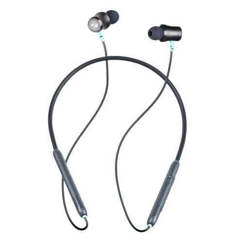 ZEBRONICS Zeb Yoga 111 EQ Mode UP to 50 Hour Backup ENVIROMENTAL Voice Cancellation Voice ASSISANT Support Type -C Charging Volume & Media Control Gaming Mode Dual Pairing Call Function BT v5.3