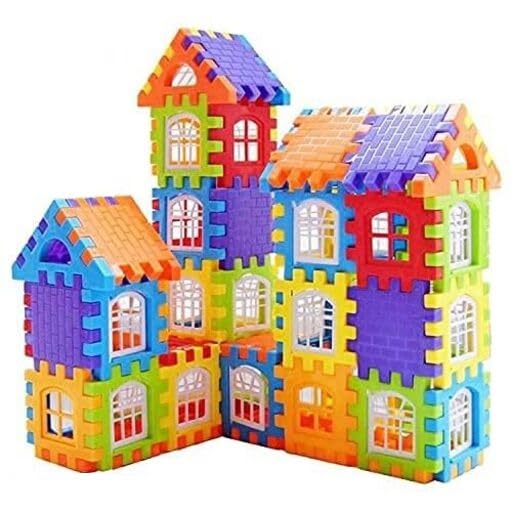 ANKIRANT 75-Piece Mini Home Building Block Set Kids Learning Educational Puzzle Toys for 3 Years Old Children Boys & Girls  -  Creative Construction Toy for Kids,