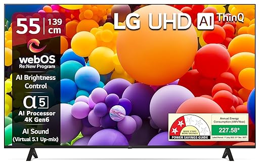 [Apply Coupon] - LG 139 cm (55 inches) UR75 Series 4K Ultra HD Smart LED TV 55UR75006LC