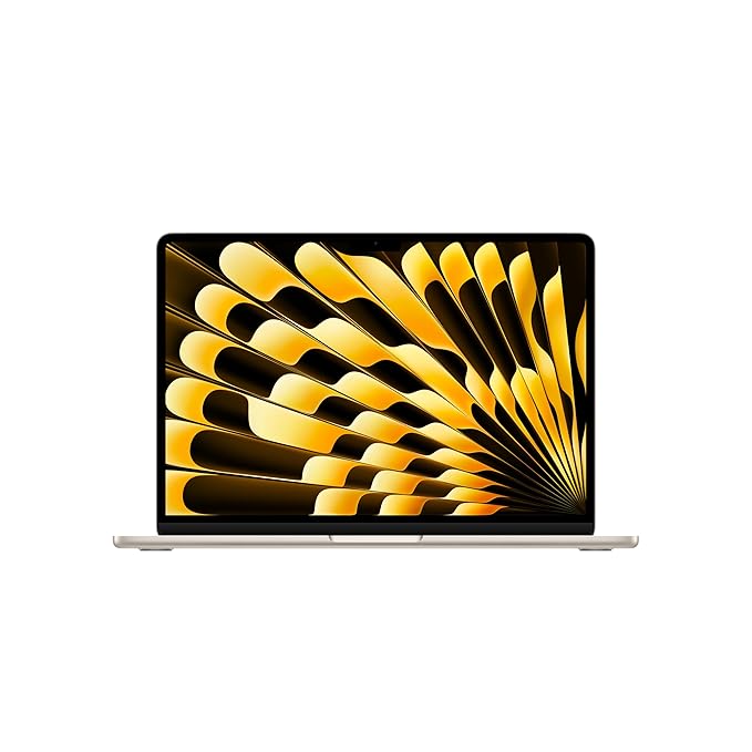 Apple 2025 MacBook Air (13-inch, Apple M4 chip with 10-core CPU and 10-core GPU, 16GB Unified Memory, 512GB) - Starlight