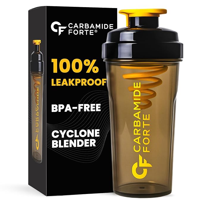 Carbamide Forte Storm Shaker for Gym Bottle 700ml | Protein Shaker Bottle | Cyclone Blender for Smooth Shakes | 100% Leakproof, BPA-Free, Durable Gym Shaker