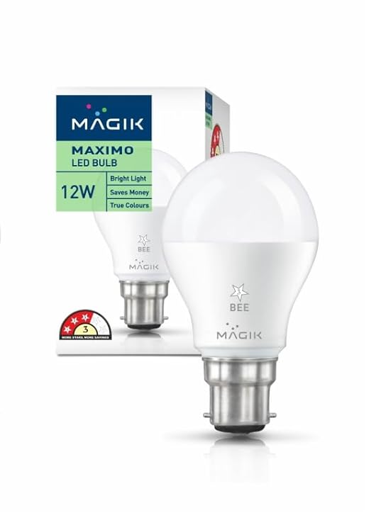 MAGIK Maximo 12W LED Bulb (Cool White) 6500K B22 (Pack of 1)
