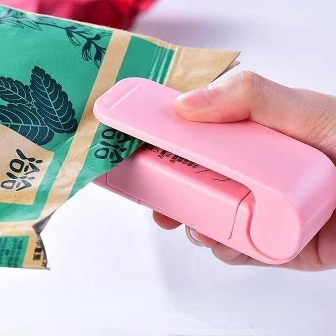 V2H Portable Heat Sealer Mini Sealing Machine for Food Storage Vacuum Bag, Chip, Plastic, Snack Bags, Package Home Closer Storage Tool(Set of 1)