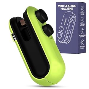 SHITHI Portable Mini Heat Sealer - Handheld Bag Sealer for Food Storage, Chip Bags, Snack Saver, Plastic Bag Sealing Machine (Rechargeable)