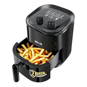 iBELL AEROFRY422M Air Fryer 4.2 Litre - 1500W, Multiple Cooking Options, Dishwasher Safe, Nonstick Coating, Adjustable Time & Temperature Control (Black)