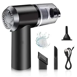 MOROVIK 3 in 1 Portable Car Vacuum Cleaner with Blower | USB Rechargeable Wireless Handheld Car Vacuum Cleaner Traveling, Camping Reusable,Portable,Rechargeable (5) (1)