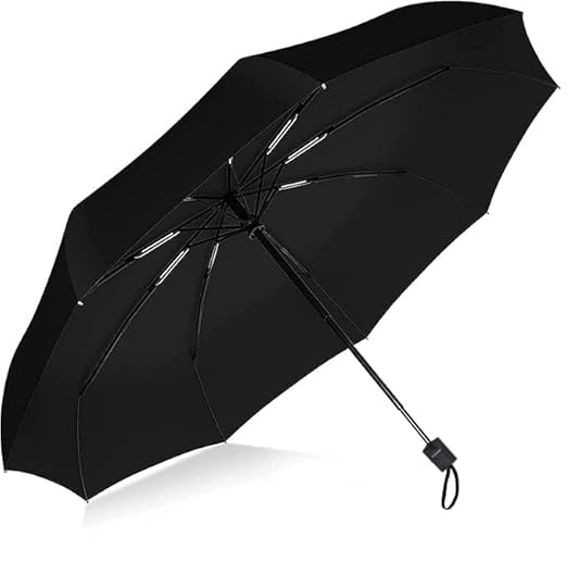 SHOPPOFOBIX Umbrella, Umbrellas for Women, Umberallas for Rain Big Size Men, Umbrellas for Wind and Rain, Windproof Umberallas Large for Man, Women, Kids, Girls, Boys -8 FIBERGLASS RIBS (Black)