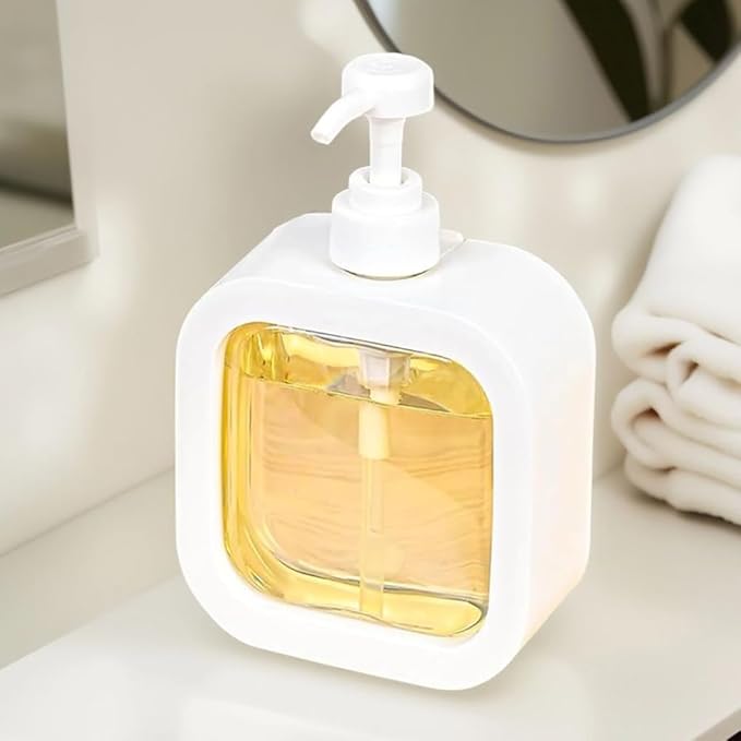 BENAVJI Liquid Soap Dispenser, 300ml, Multipurpose Refillable Plastic Pump for Hand Wash, Dish Wash, Shampoo, Kitchen, Bathroom, and Household Use Pack of 1