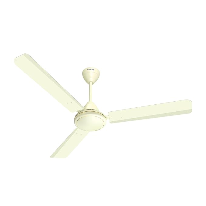 Havells Mozel XP 1200mm Ceiling Fan, Best in Class Base Fan with High Air Delivery, Energy Saving & 100% Pure Copper Motor | 2 Year Warranty | Bianco