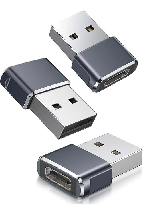 DF Type C to USB Small-3 Type C Female to USB Male Adapter Connector Converter Works with Laptops,Chargers Compatible for Phone, Airpods, iPad, Samsung Galaxy,(Pack of 3)