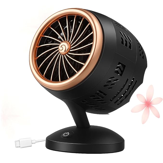 PESOMA Table Fan High Speed for Home - Fan for Home, Table Fan Small, Desktop Fan, 3 Speeds UsbFan for Home Office Bedroom Kitchen-Turbo