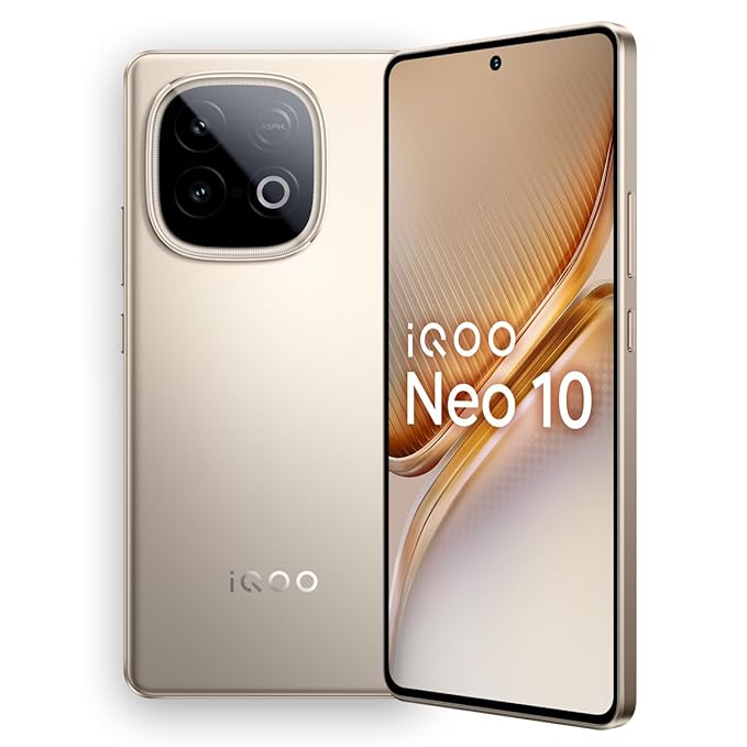 iQOO Neo 10 (Titanium Chrome, 8GB RAM, 128GB Storage) | Snapdragon 8s Gen 4 Processor & SuperComputing Chip Q1 | 7000 mAh Battery | Segment's Highest 144 FPS Gaming Smartphone