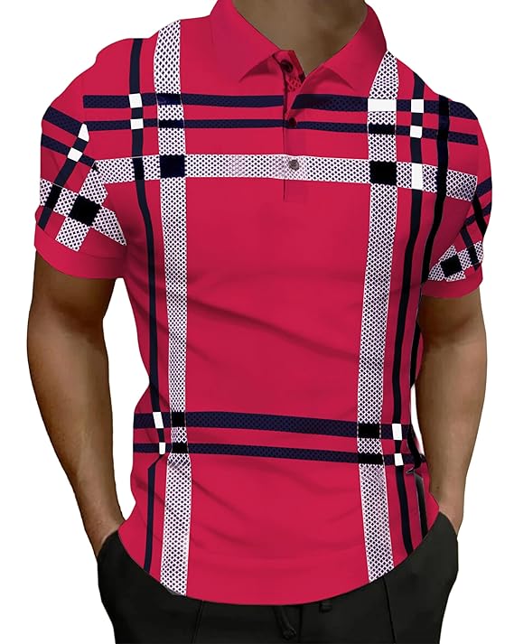AUSK Mens Polo T-Shirts Printed