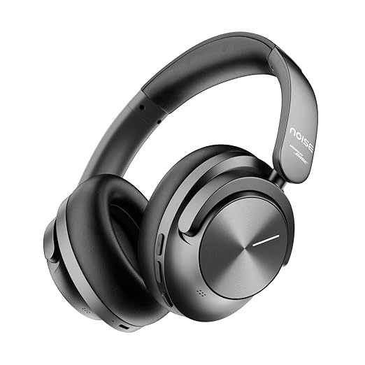 Noise Master Buds Max, Sound by Bose Wireless Over-Ear Headphones, Adaptive ANC, LHDC 5.0, Immersive Spatial Audio,Upto 60H Playtime, Fast Pairing, Wear Detection(Onyx)