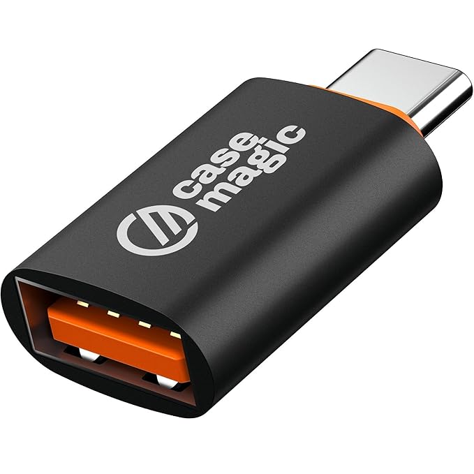 case-magic USB 3.0 to Type C OTG Adapter | 10Gbps Data Transfer | Aluminum Alloy | Compact Thunderbolt to USB Converter for Smartphones, Laptops, MacBook, Tablets, Chargers| Durable & Fast