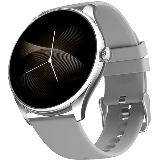 Noise Twist 2 Smart Watch with 1.43 AMOLED Screen, AI Search & Voice Assistant, Bluetooth Calling, Stainless Steel Back, 7-Day Battery, 100+ Watch Faces, Health Suite, IP68 (Cloud Grey)