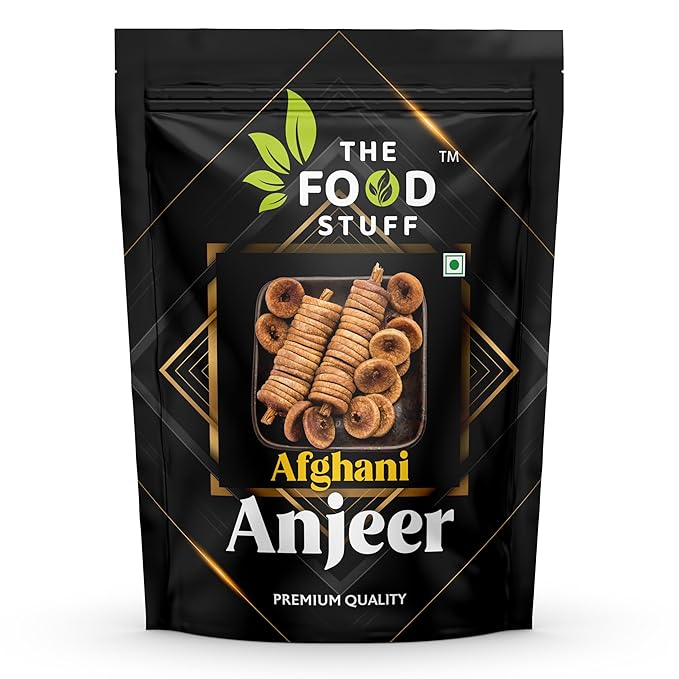 THE FOOD STUFF Premium Dried Anjeer Figs 1 kg | Soft & Sweet Afghani Anjeer/Dried Anjir Figs | Rich Source of Iron, Vitamins & Fiber | Low in Fat