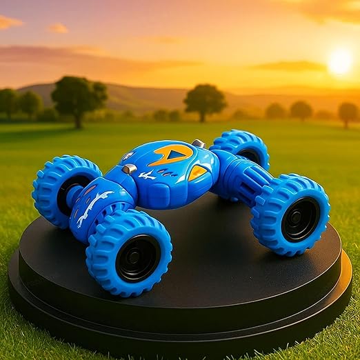 GRAPHENE Pull Back Friction Powered Monster Car Truck Telescopic DTX Toy Car for Kids Non Electric Gift for 2 3 4 5 6 Year Boys Girls Push and GO 4 Wheel Off-Road Vehicles Racing Stunt Car