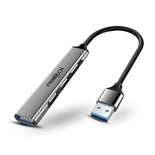 Frontech 4 in 1 Multiport HUB,USB 3.0, 3X USB 2.0,Compact Metal Design, Multi OS Compatible. (NC-0042)
