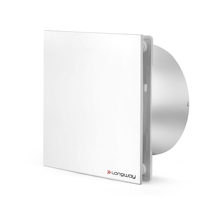 LONGWAY FreshX 6 Inch 150 mm Energy Efficient Exhaust Fan | High Speed Powerful Motor | Noiseless Operation | Rust Proof | Suitable for Bathroom, Kitchen, Office (White)