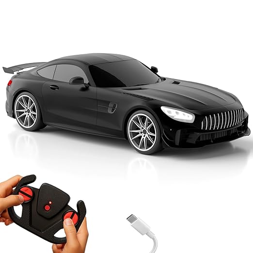Lifelong Rechargeable Remote Control Car for Kids | 2.4GHz, LED Headlights, Up to 90 to 120 min Non-Stop Play Time, 125ft Remote Range, Type-C Charging, Anti-Skid Tyres, BIS Certified, USB Cable